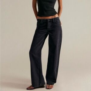 Free People We The Free Black Straight Leg Jeans Size 31